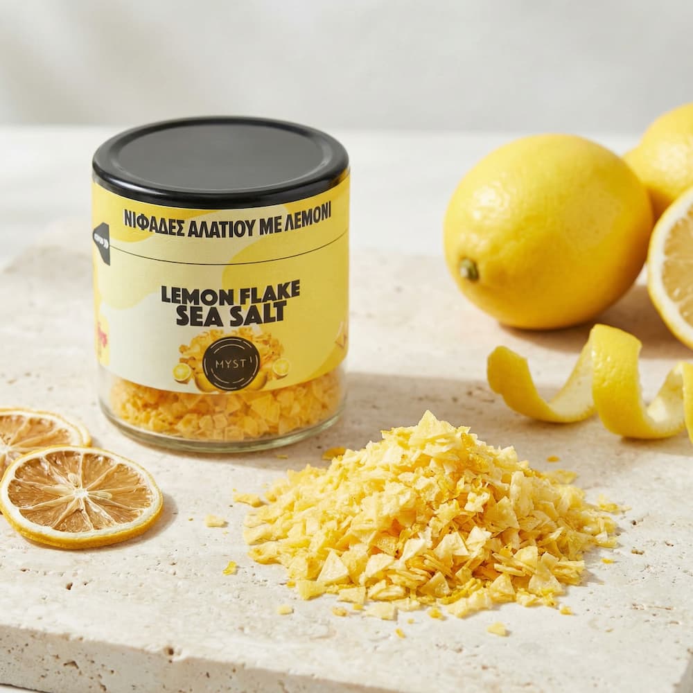 Yellow Pyramid Sea Salt Flakes – Dried Lemon - Bild 4